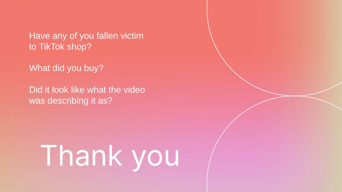 Closing slide with discussion questions